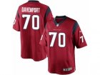 Mens Nike Houston Texans #70 Julien Davenport Limited Red Alternate NFL Jersey