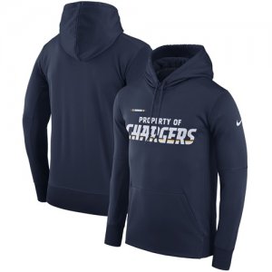 Men\'s Los Angeles Chargers Nike Navy Sideline Property Of Performance Pullover Hoodie