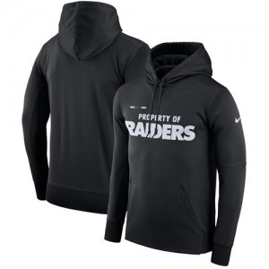 Men\'s Oakland Raiders Nike Black Sideline Property Of Performance Pullover Hoodie