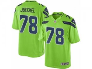 Mens Nike Seattle Seahawks #78 Luke Joeckel Limited Green Rush NFL Jersey