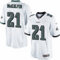 Mens Nike Philadelphia Eagles #21 Leodis McKelvin Limited White NFL Jersey