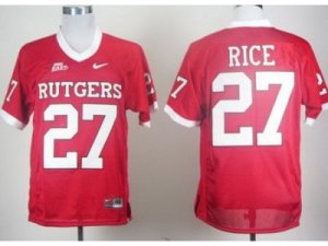 NCAA Rutgers Scarlet Knights #27 Ray Rice Red Big East Patch College Football