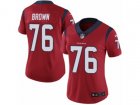 Women Nike Houston Texans #76 Duane Brown Vapor Untouchable Limited Red Alternate NFL Jersey