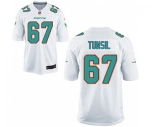 Men\'s Nike Miami Dolphins #67 Laremy Tunsil Game White NFL Jersey