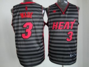 nba miami heat #3 wade grey[black strip]