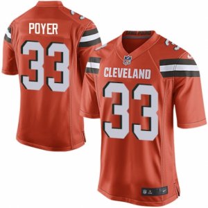 Mens Nike Cleveland Browns #33 Jordan Poyer Game Orange Alternate NFL Jersey