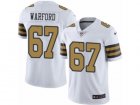 Mens Nike New Orleans Saints #67 Larry Warford Limited White Rush NFL Jersey