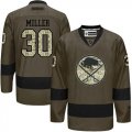 Buffalo Sabres #30 Ryan Miller Green Salute to Service Stitched NHL Jersey