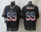 Nike St.Louis Rams #99 Donald Black Jerseys(USA Flag Fashion Elite)