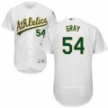 Men's Majestic Oakland Athletics #54 Sonny Gray White Flexbase Authentic Collection MLB Jersey