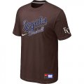 MLB Kansas City Royals Brown Nike Short Sleeve Practice T-Shirt