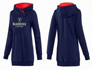 Women Oakland Raiders Logo Pullover Hoodie-056