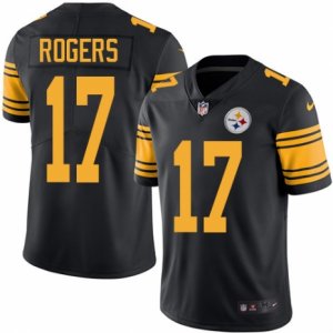 Men Nike Pittsburgh Steelers #17 Eli Rogers Black Color Rush Limited Jersey