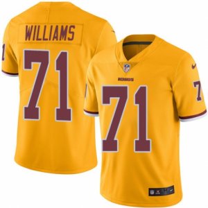 Mens Nike Washington Redskins #71 Trent Williams Limited Gold Rush NFL Jersey