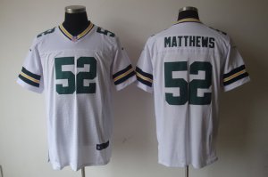 Nike green bay packers #52 matthews white Elite