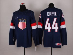 nhl team usa #44 OPPIK 2014 olympic blue