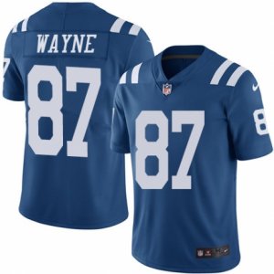 Youth Nike Indianapolis Colts #87 Reggie Wayne Limited Royal Blue Rush NFL Jersey