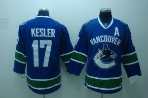 youth nhl vancouver canucks #17 kesler blue[A patch]