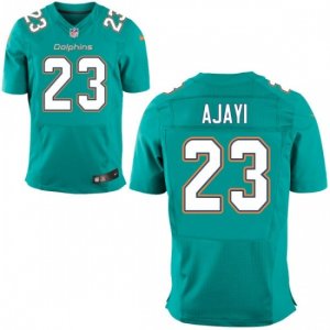 Nike Miami Dolphins #23 Jay Ajayi Aqua Green Team Color Mens Stitched NFL Elite Jersey