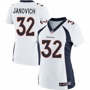 Women\'s Nike Denver Broncos #32 Andy Janovich Limited White NFL Jersey