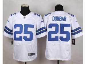 Nike Dallas Cowboys #25 Dunbar white Jerseys(Elite)