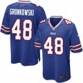 Mens Nike Buffalo Bills #48 Glenn Gronkowski Game Royal Blue Team Color NFL Jersey