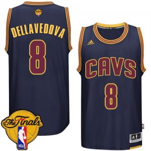 Men\'s Adidas Cleveland Cavaliers #8 Matthew Dellavedova Swingman Navy Blue 2016 The Finals Patch NBA Jersey