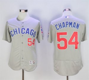 Cubs #54 Aroldis Chapman Gray Flexbase Jersey