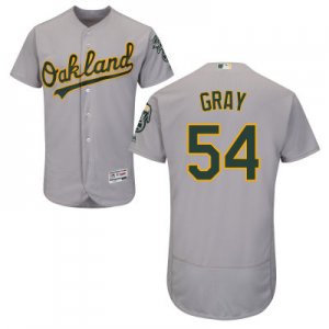 2016 Men Oakland Athletics #54 Sonny Gray Majestic Gray Flexbase Authentic Collection player Jersey