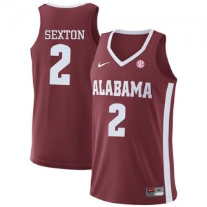 Alabama Crimson Tide #2 Collin Sexton Red College Basketball Jersey