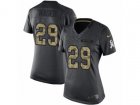 Women Nike Los Angeles Chargers #29 Craig Mager Limited Black 2016 Salute to Service NFL Jersey
