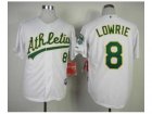 mlb jerseys oakland athletics #8 lowrie white[lowrie]