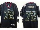 Nike Kansas City Chiefs #72 Eric Fisher Black Jerseys(Light Out Elite)