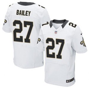 Nike New Orleans Saints #27 Bailey Elite White NFL Jersey