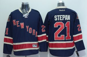 NHL New York Rangers #21 Derek Stepan Dark Blue Third Stitched Jerseys
