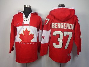 nhl jerseys team canada #37 bergeron red[pullover hooded sweatshirt]