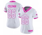 Women's Nike Atlanta Falcons #26 Tevin Coleman Limited Rush Fashion Pink NFL Jersey