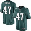 Mens Nike Philadelphia Eagles #47 Trey Burton Limited Midnight Green Team Color NFL Jersey