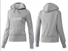 Women Detroit Lions Logo Pullover Hoodie-135