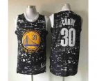 NBA golden state warriors #30 curry black jerseys[Luminous version]