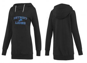 Women Detroit Lions Logo Pullover Hoodie-094