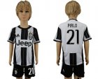 Juventus #21 Pirlo Home Away Kid Soccer Club Jersey