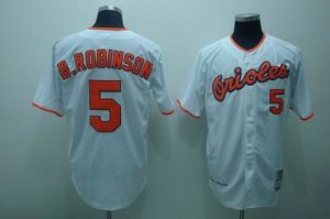 mlb baltimore orioles #5 robinson m&n white