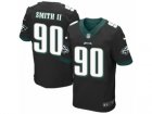 Mens Nike Philadelphia Eagles #90 Marcus Smith II Elite Black Alternate NFL Jersey