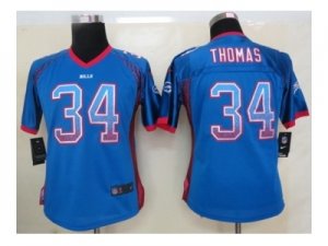 nike women nfl jerseys buffalo bills #34 thomas blue[Elite drift fashion]