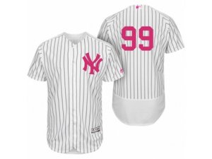 2017 Mother\'s Day New York Yankees #99 Aaron Judge White Jersey
