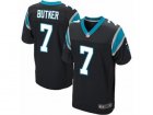 Mens Nike Carolina Panthers #7 Harrison Butker Elite Black Team Color NFL Jersey