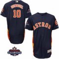 Astros #10 Yuli Gurriel Navy Blue Flexbase Authentic Collection 2017 World Series Champions Stitched MLB Jersey
