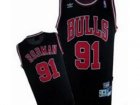 nba Chicago Bulls #91 Rodman Black Jerseys