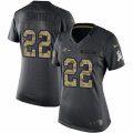 Womens Nike Baltimore Ravens #22 Jimmy Smith Limited Black 2016 Salute to Service NFL Jersey